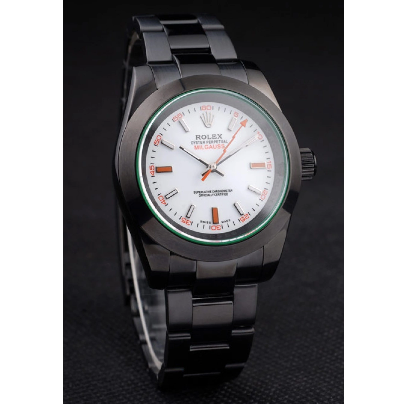 Good Copy Rolex Watches Milgauss Saphire Rolex Tinted Dial Pro-Hunter Green White 0526